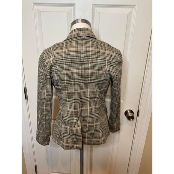 Maeve Anthropologie Tan Brown Houndstooth Blazer NWT $168, SizeXSP - Picture 4 of 5